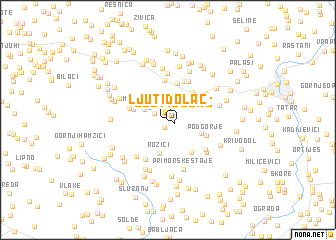 map of Ljuti Dolac