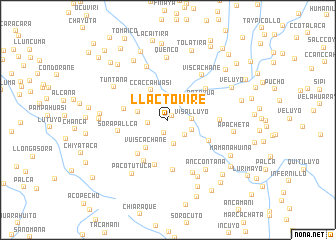 map of Llactovire