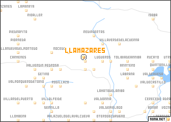 map of Llamazares