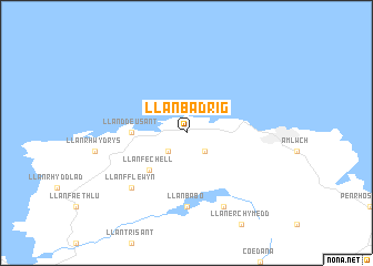 map of Llanbadrig