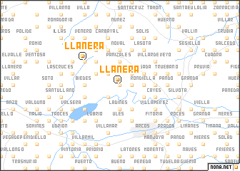 map of Llanera