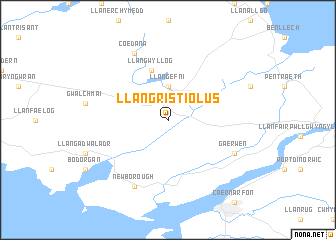 map of Llangristiolus