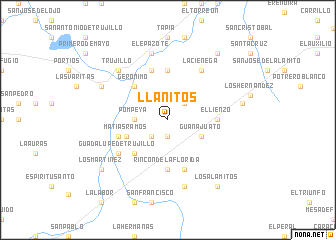 map of Llanitos