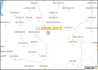 map of Llano Blanco