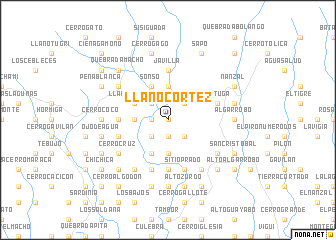 map of Llano Cortez