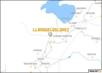 map of LLano de los López
