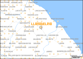 map of Llano del Río