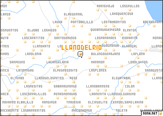 map of Llano del Río