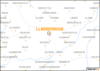 map of Llano Enmedio