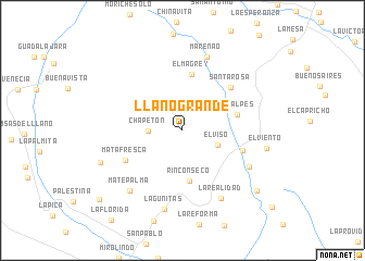 map of Llano Grande