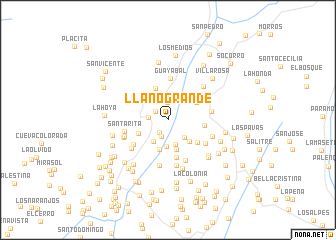 map of Llano Grande