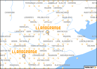 map of Llano Grande