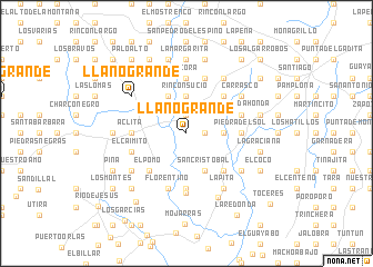 map of Llano Grande