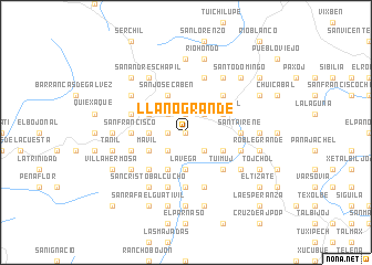 map of Llano Grande