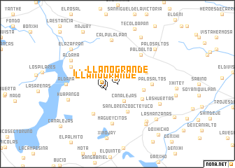 map of Llano Grande