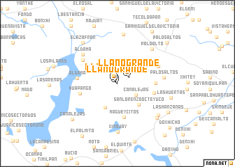 map of Llano Grande