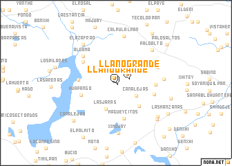 map of Llano Grande