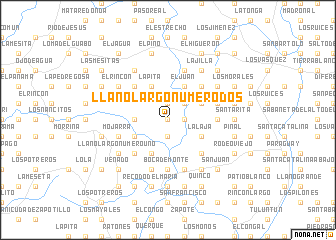 map of Llano Largo Número Dos