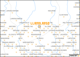 map of Llano Largo