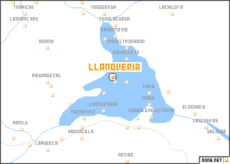 map of Llano Veria