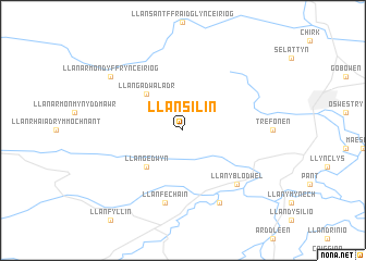 map of Llansilin
