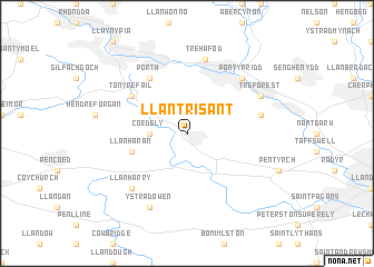 map of Llantrisant