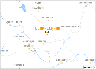 map of Llapa Llapini