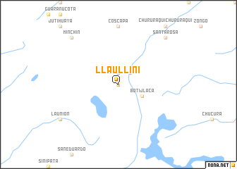 map of Llaullini