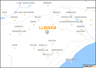 map of Llavería