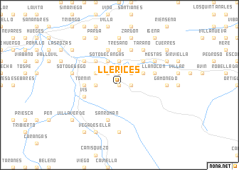 map of Llerices