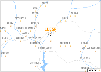 map of Llesp