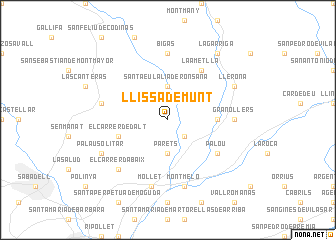 map of Llissá de Munt