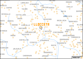 map of Llocceta