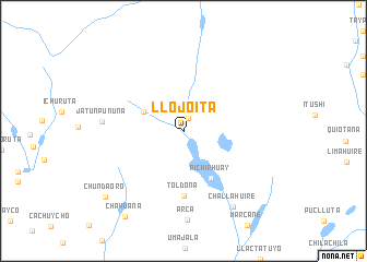 map of Llojoita