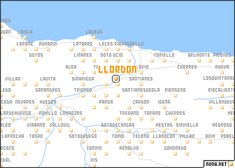 map of Llordón