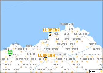 map of Lloreda