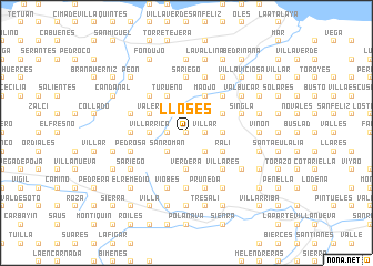 map of Lloses