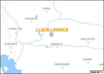 map of Llucallamarca