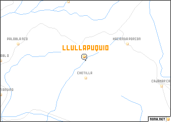 map of Llullapuquio