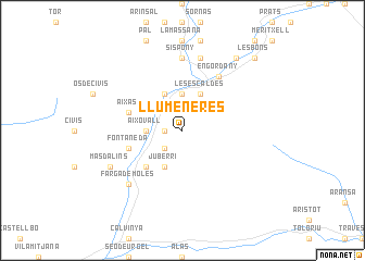 map of Llumeneres