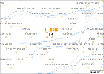 map of Llupia