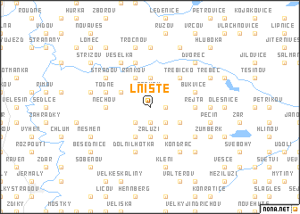 map of Lniště