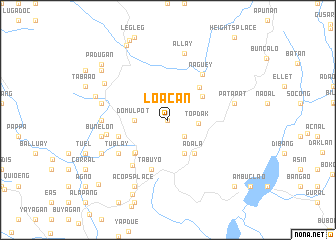 map of Loacan