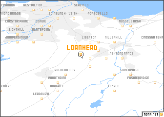 map of Loanhead