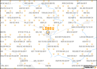 map of Löbau