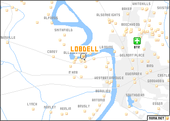 map of Lobdell