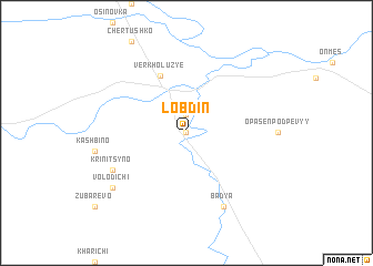 map of Lobdin