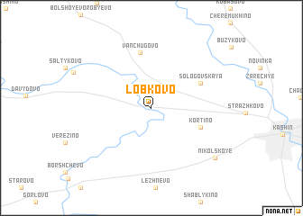 map of Lobkovo