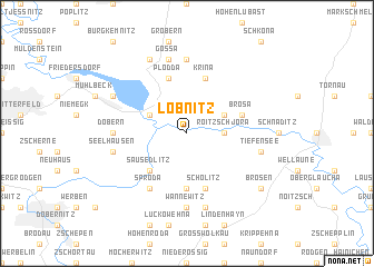 map of Löbnitz