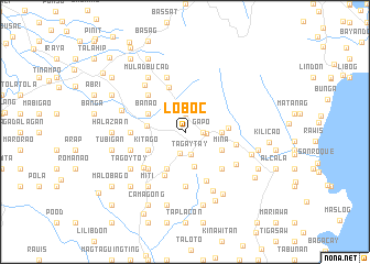 map of Loboc